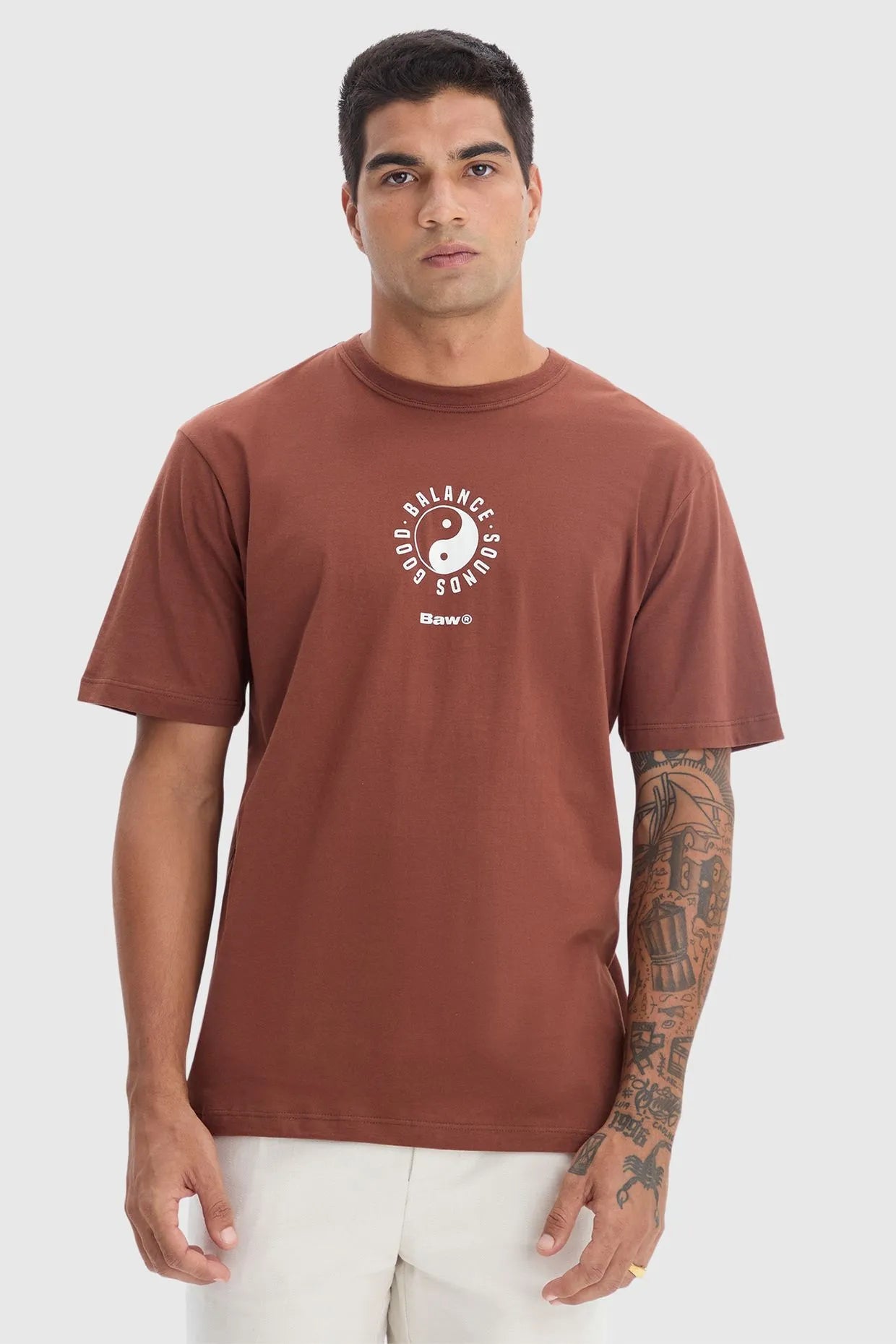 Camiseta Baw Good Sounds Marrom