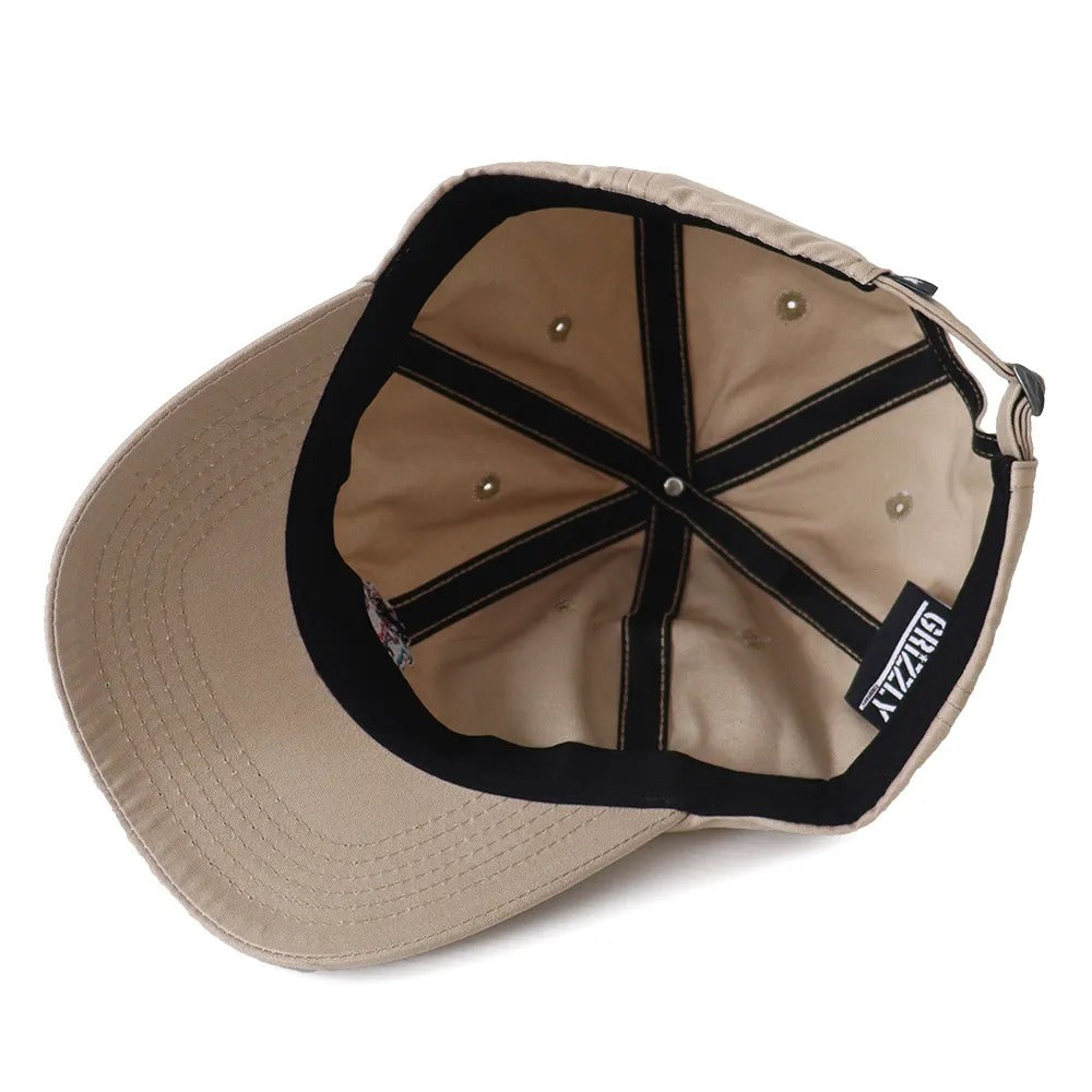 Boné Grizzly Original Dad Hat Cry Later Caqui