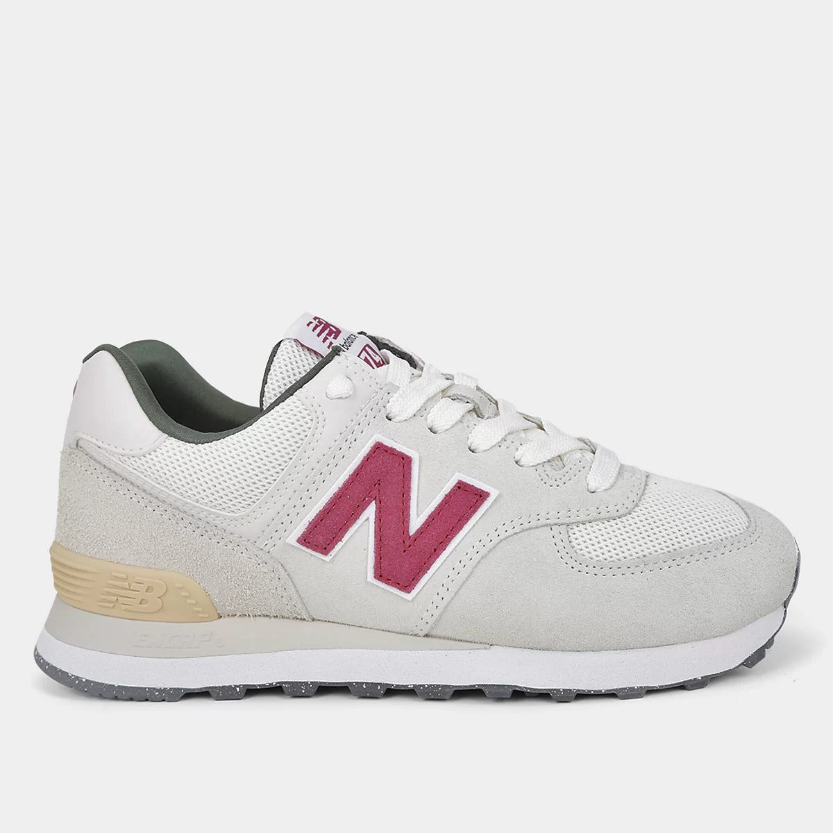 Tênis New Balance 574 V2 Feminino Bege/Bordo