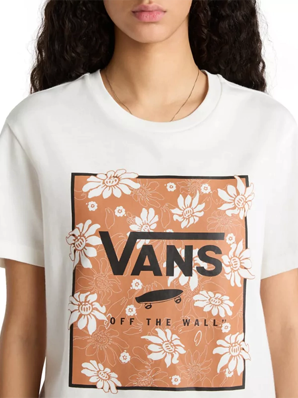 Camiseta Vans Feminina Tropic Fill Marshmallow