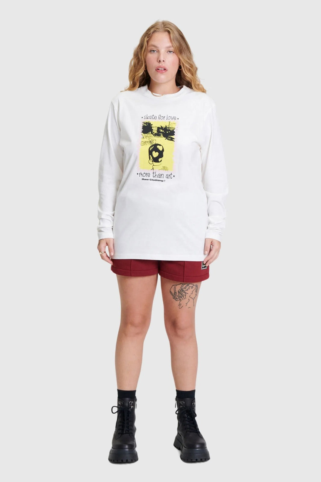 Camiseta Manga Longa Baw Love Skating