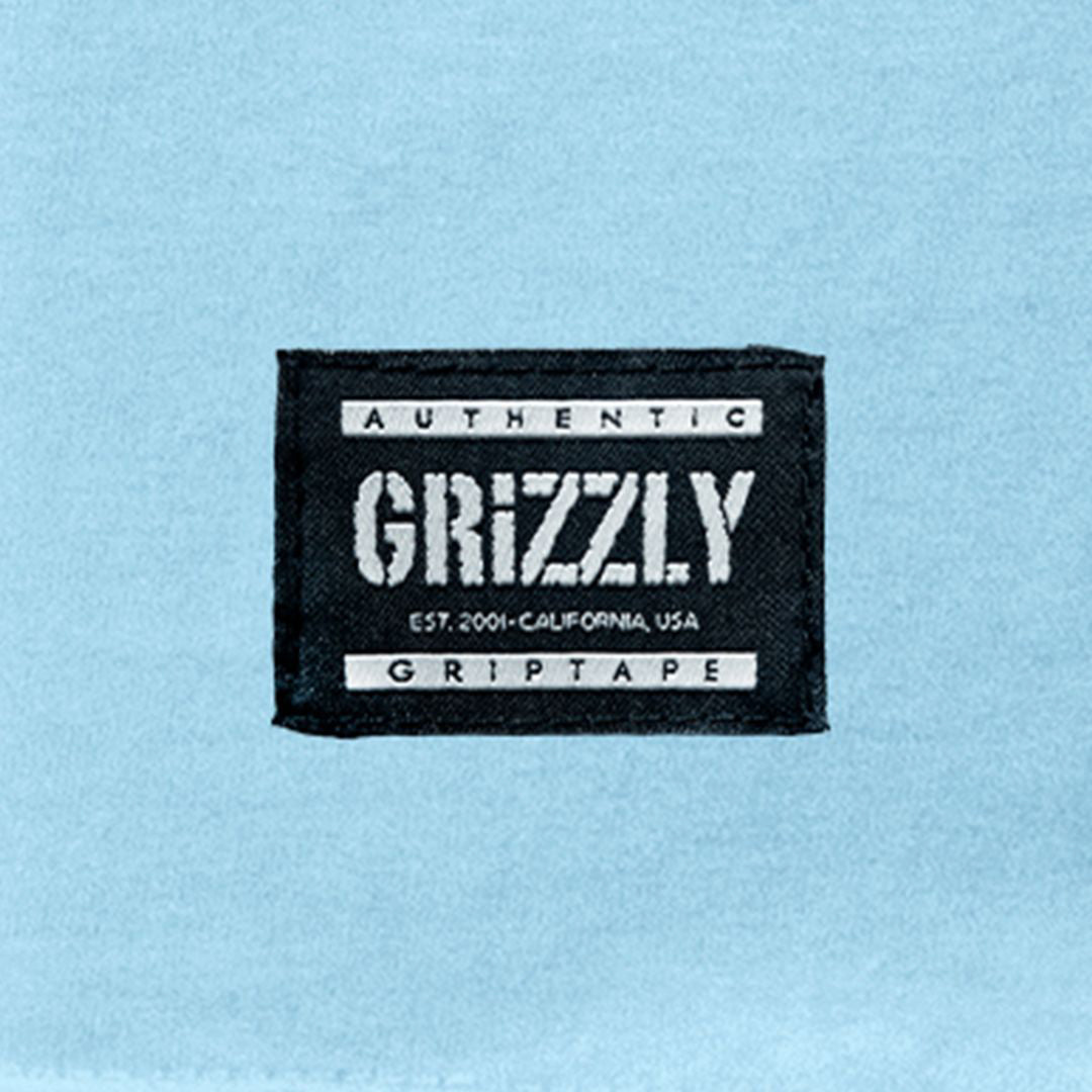 Camiseta Grizzly Back Script Logo Azul