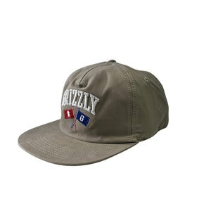 Boné Grizzly Tried And True 5 Panel Desestruturado Caqui