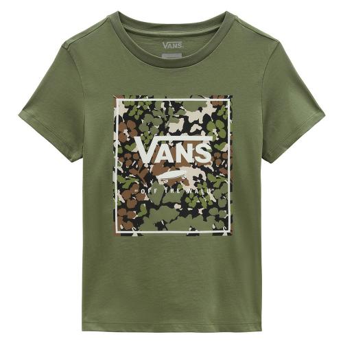 Camiseta Vans Feminina Camo Wash Box Verde
