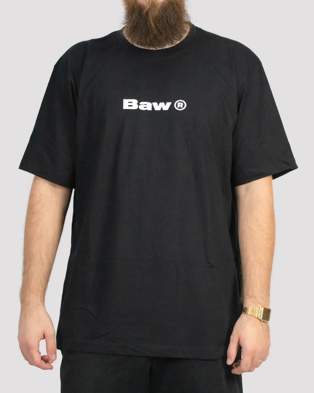 Camiseta Baw Regular Logo Preto