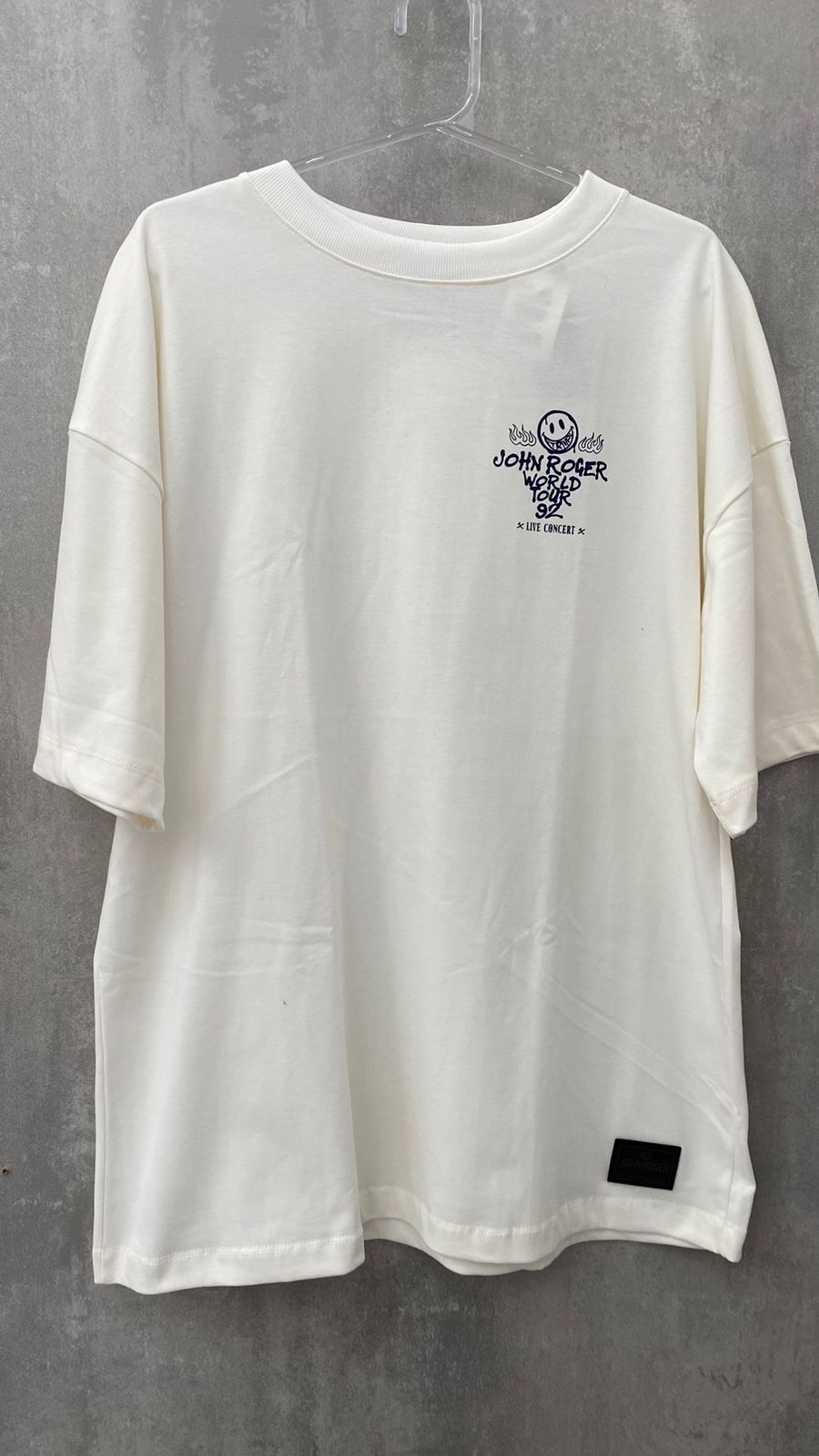 CamisetaJohnRogerMalhãoWorldTourOffWhite-M