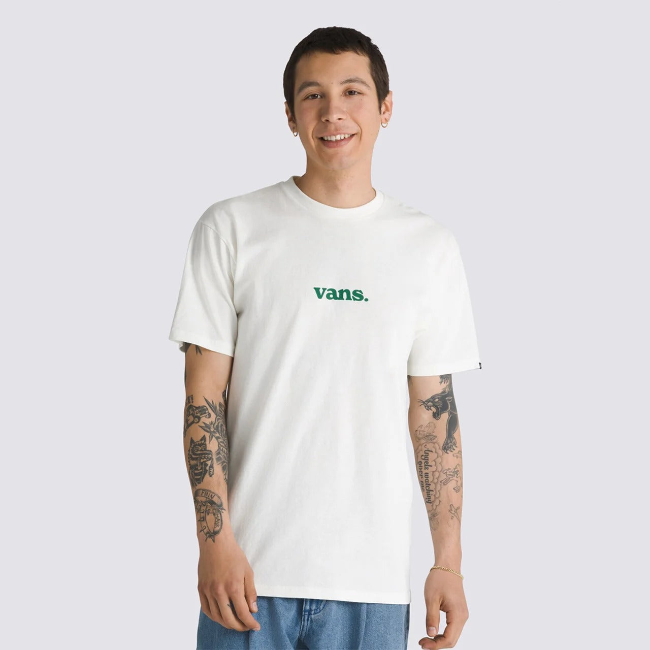 Camiseta Vans Lower Corecase Marshmallo Verde