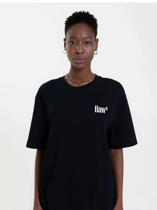 Camiseta Baw Regular Serif Preto