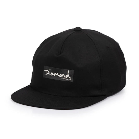 Boné Diamond Og Mini Box 5 Panel Desestruturado Preto