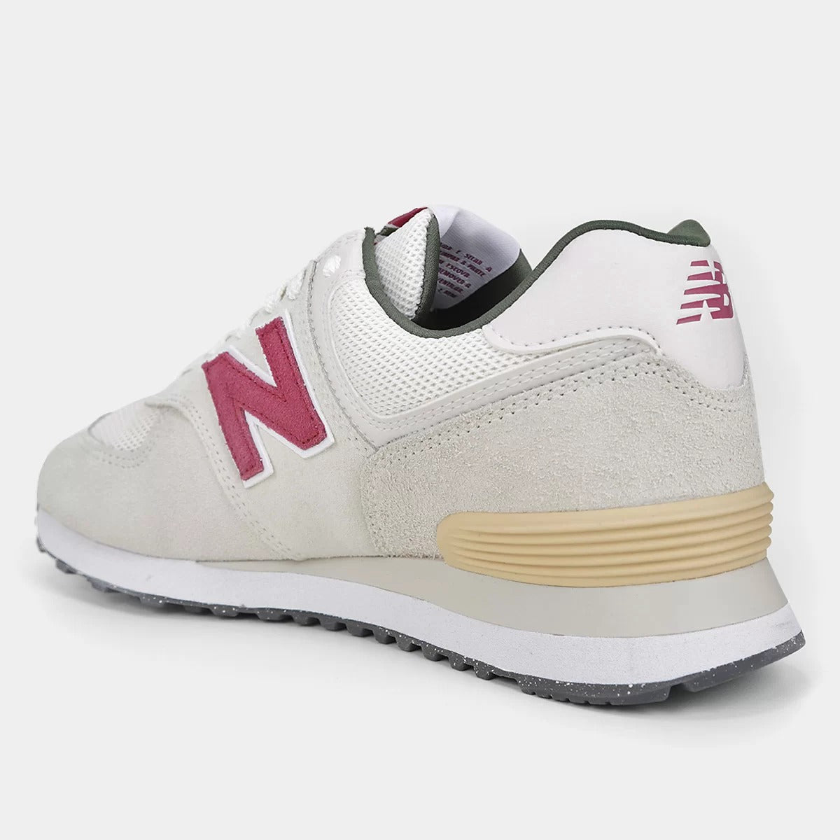 Tênis New Balance 574 V2 Feminino Bege/Bordo