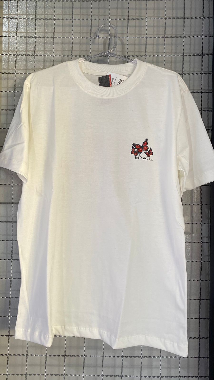 Camiseta John Roger Butterfly Off White