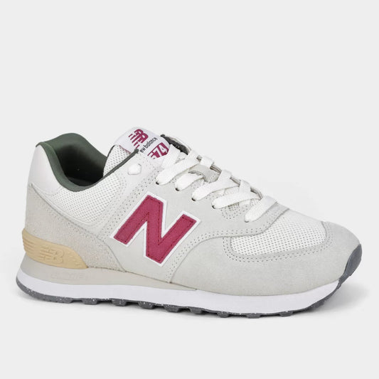 Tênis New Balance 574 V2 Feminino Bege/Bordo