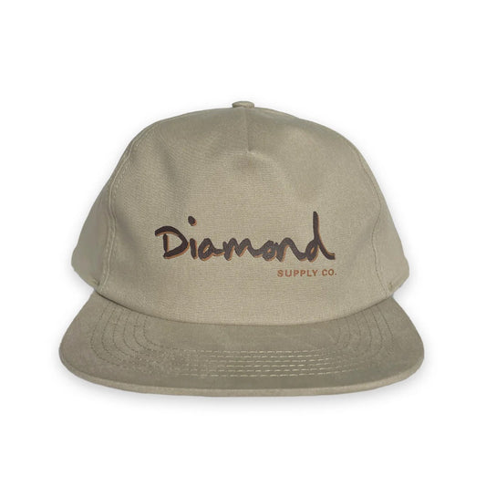 Boné Diamond Outline Snapback Sand