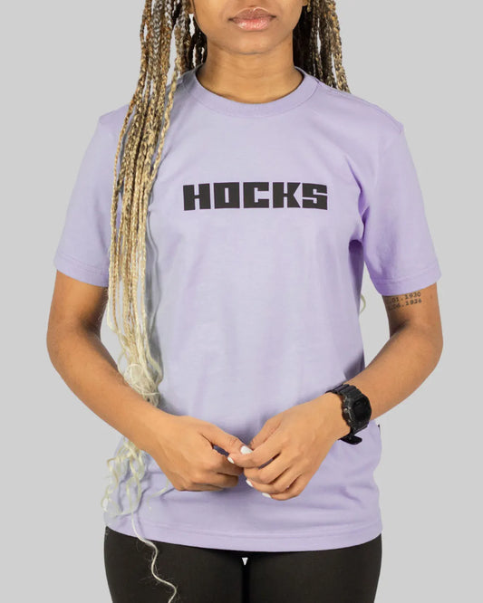 Camiseta Hocks Feminina Lettering Lilás