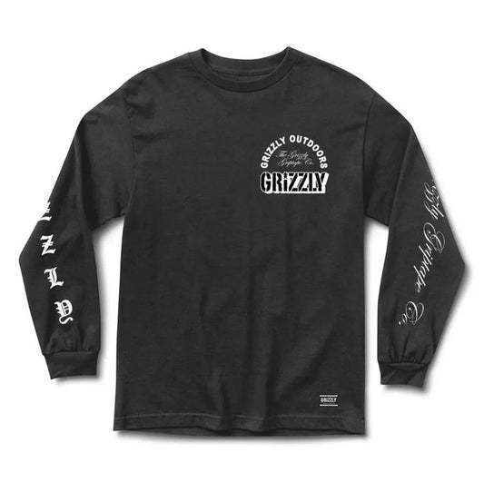 Camiseta Grizzly Manga Longa Legacy Preto
