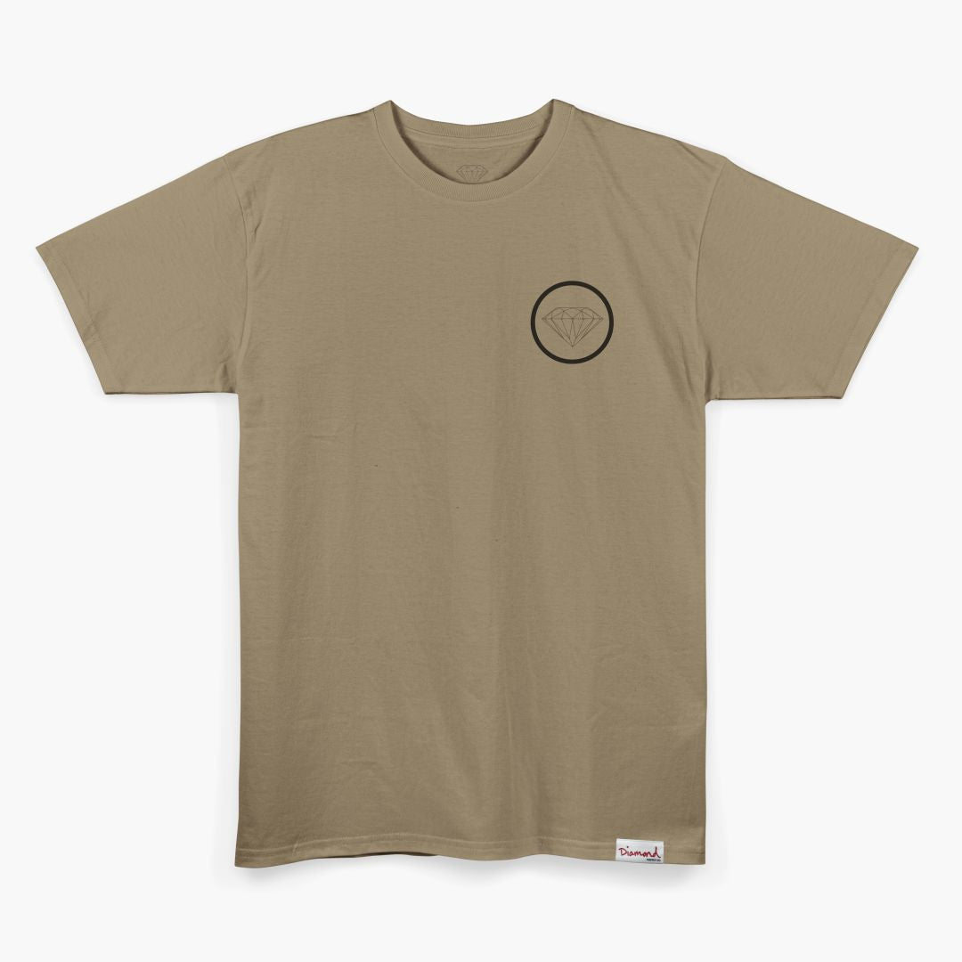 Camiseta Diamond Brilliant Circle Sand