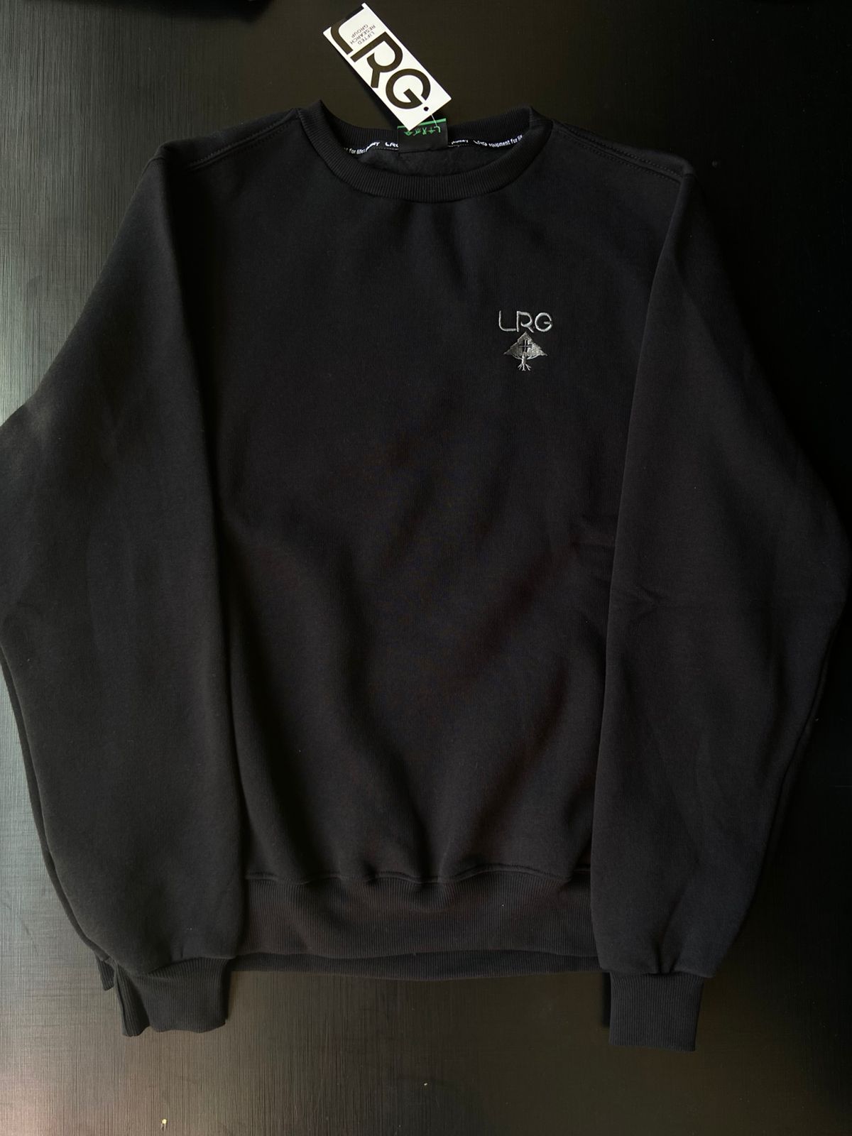 Moletom Careca LRG Logo Plus Crew Preto