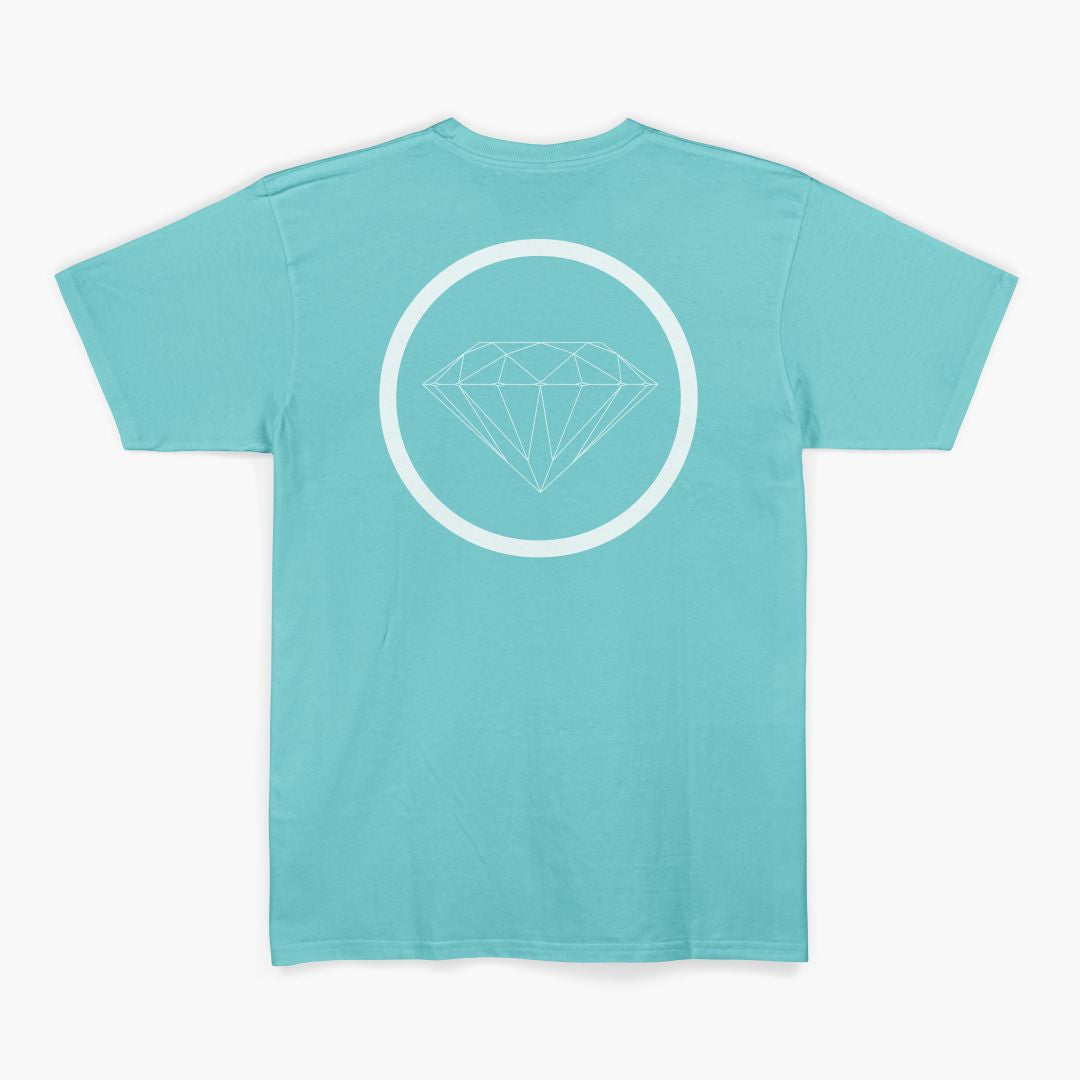 Camiseta Diamond Brilliant Circle Azul