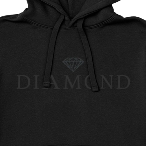 Moletom Diamond Classic Hoodie Preto