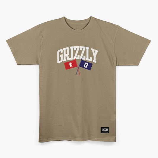Camiseta Grizzly Tried And True Bege