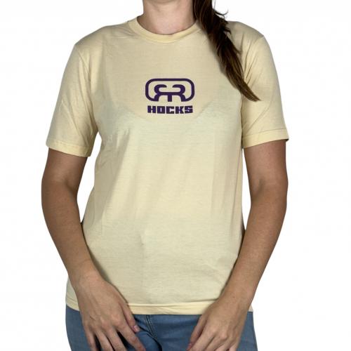 Camiseta Hocks Feminina Logo Amarela