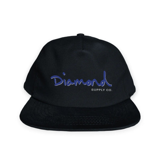 Boné Diamond Outline Snapback Preto