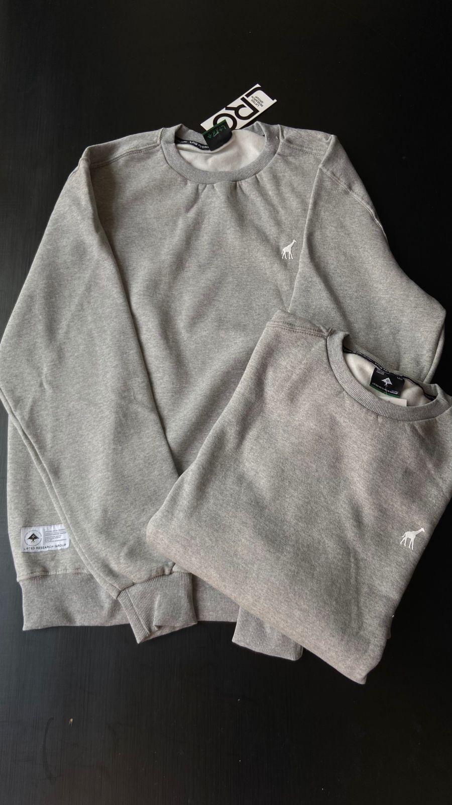 Moletom Careca LRG 47 Crew Fleece Cinza