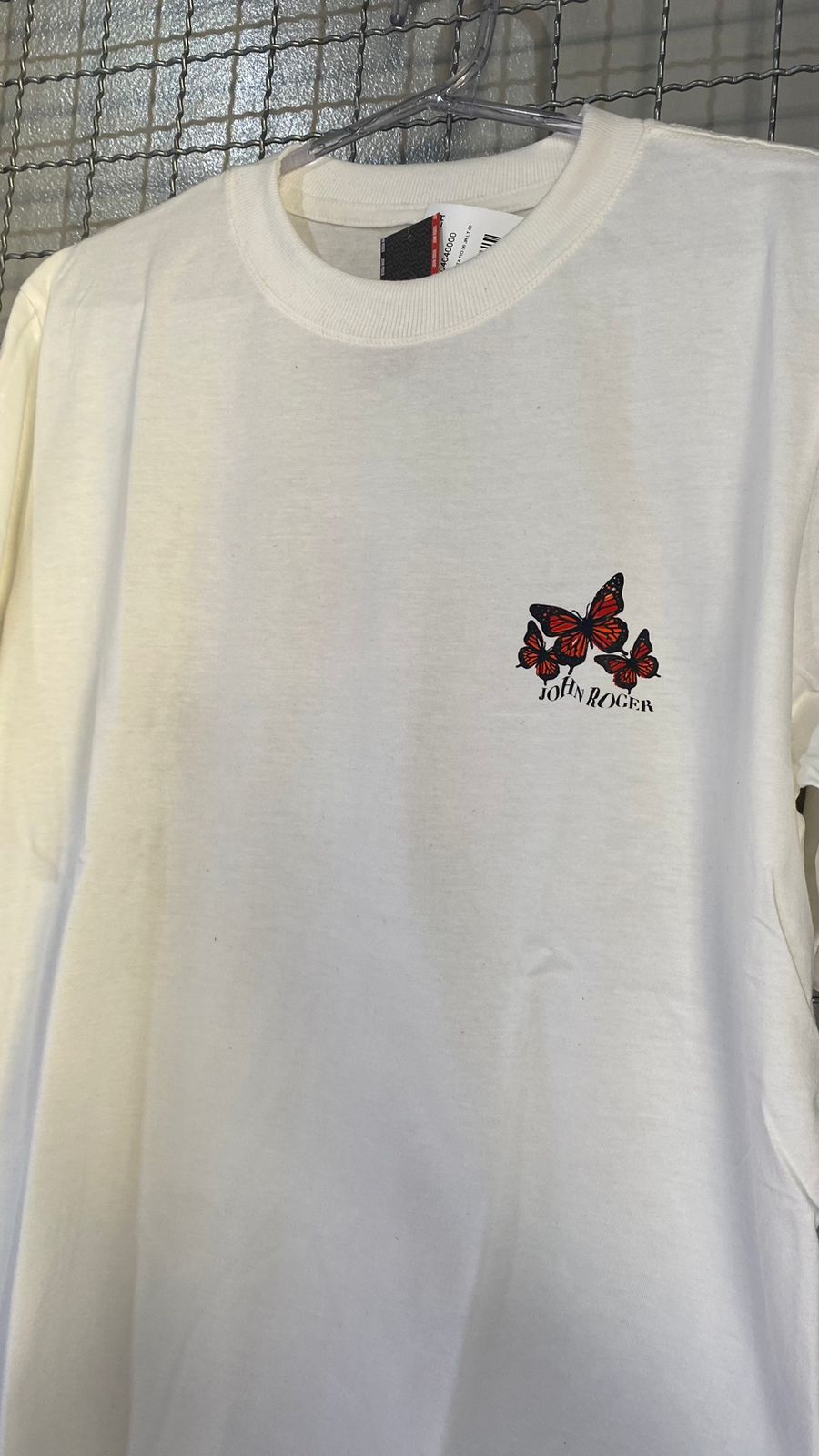 Camiseta John Roger Butterfly Off White
