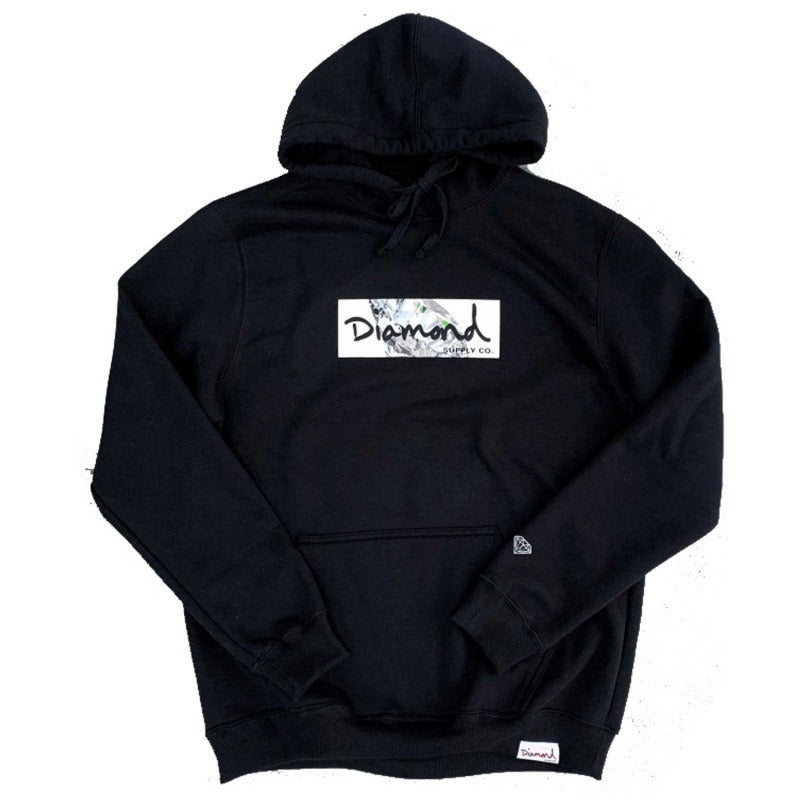 Moletom Diamond Clear Box Logo Hoodie Preto