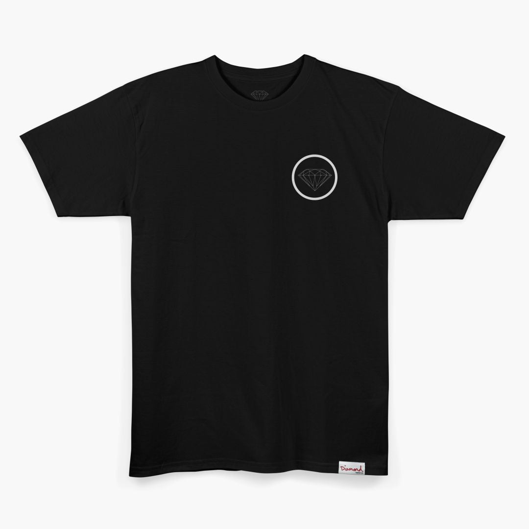 Camiseta Diamond Brilliant Circle Preto