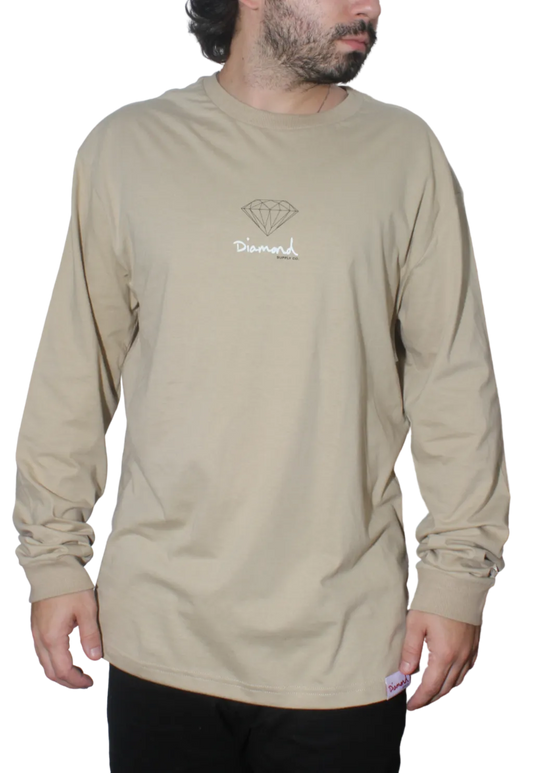 Camiseta Manga Longa Diamond Small Brilliant Logo
