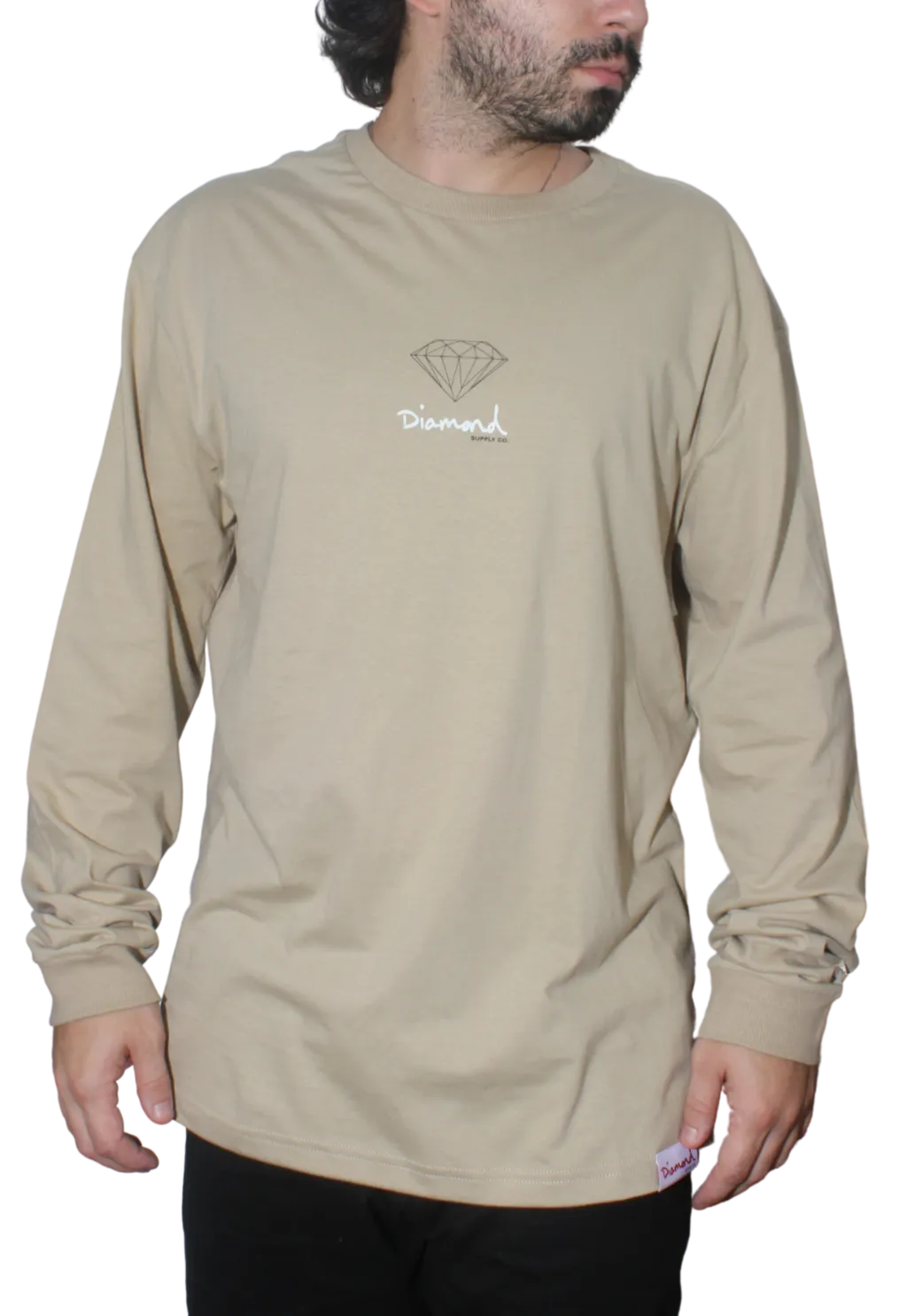 Camiseta MangaLongaDiamondSmallBrilliantLogoG