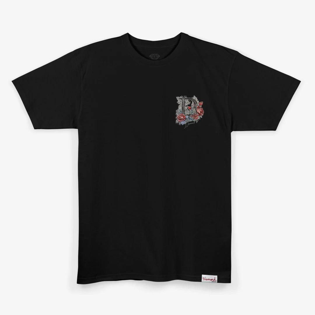Camiseta Diamond D Roses Preto