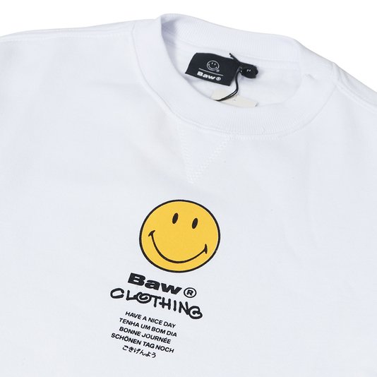 MOLETOM BAW CARECA BAW SMILEY NICE DAY