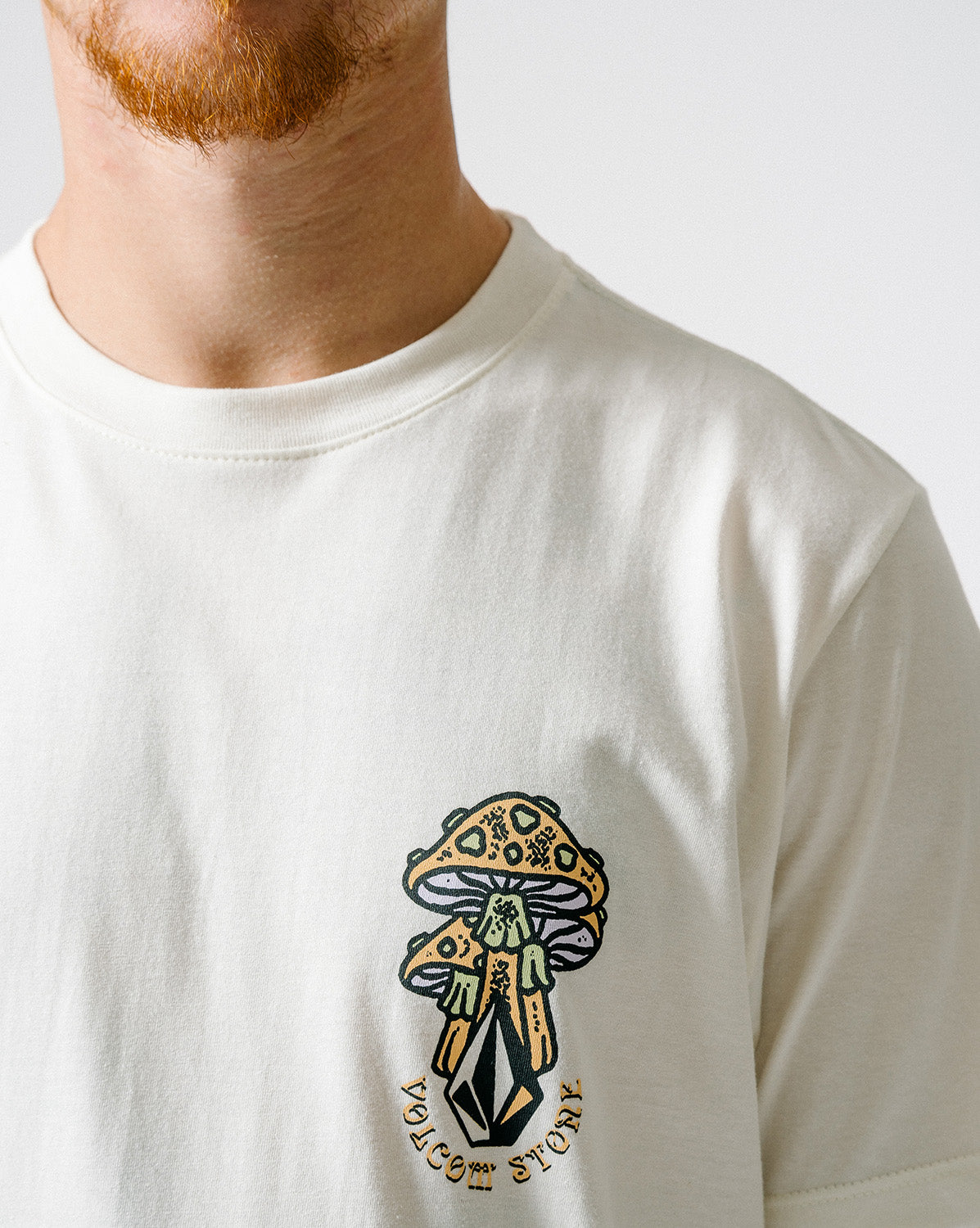 Camiseta Volcom Slim Psychike Off White