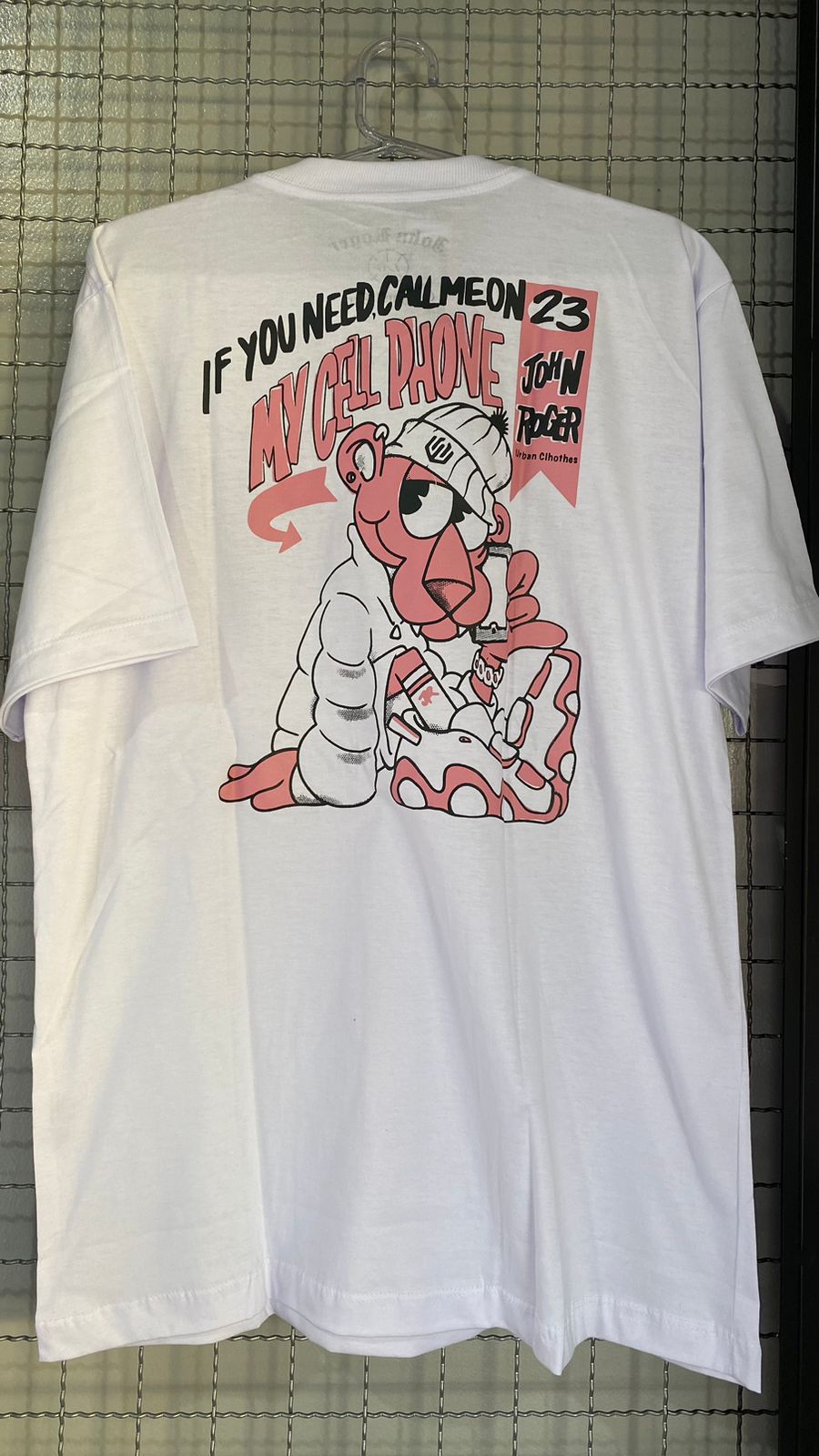 Camiseta John Roger Pantera Off White