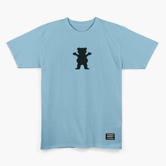 Camiseta Grizzly Back Script Logo Azul