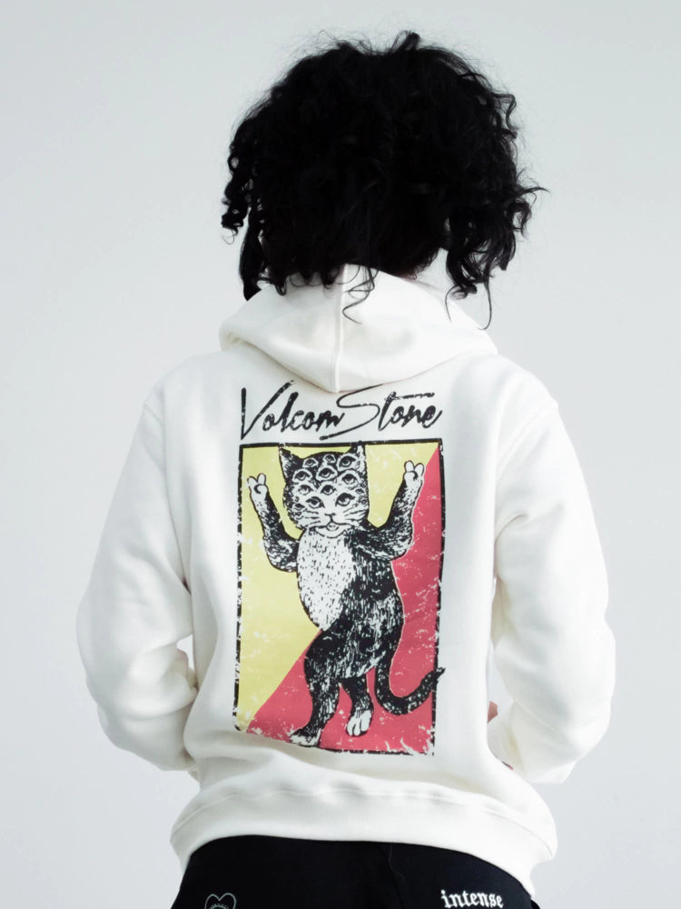 Moletom Volcom Feminino Cat Eyes Off White